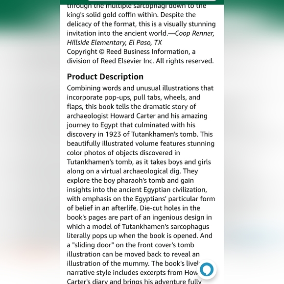 New Sealed 3D Pop up Tutankhamen's Tomb Book 📖 ✨️Interactive - Picture 12 of 15